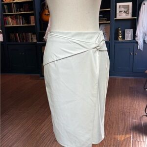 Chic Cream Midi Wrap Skirt